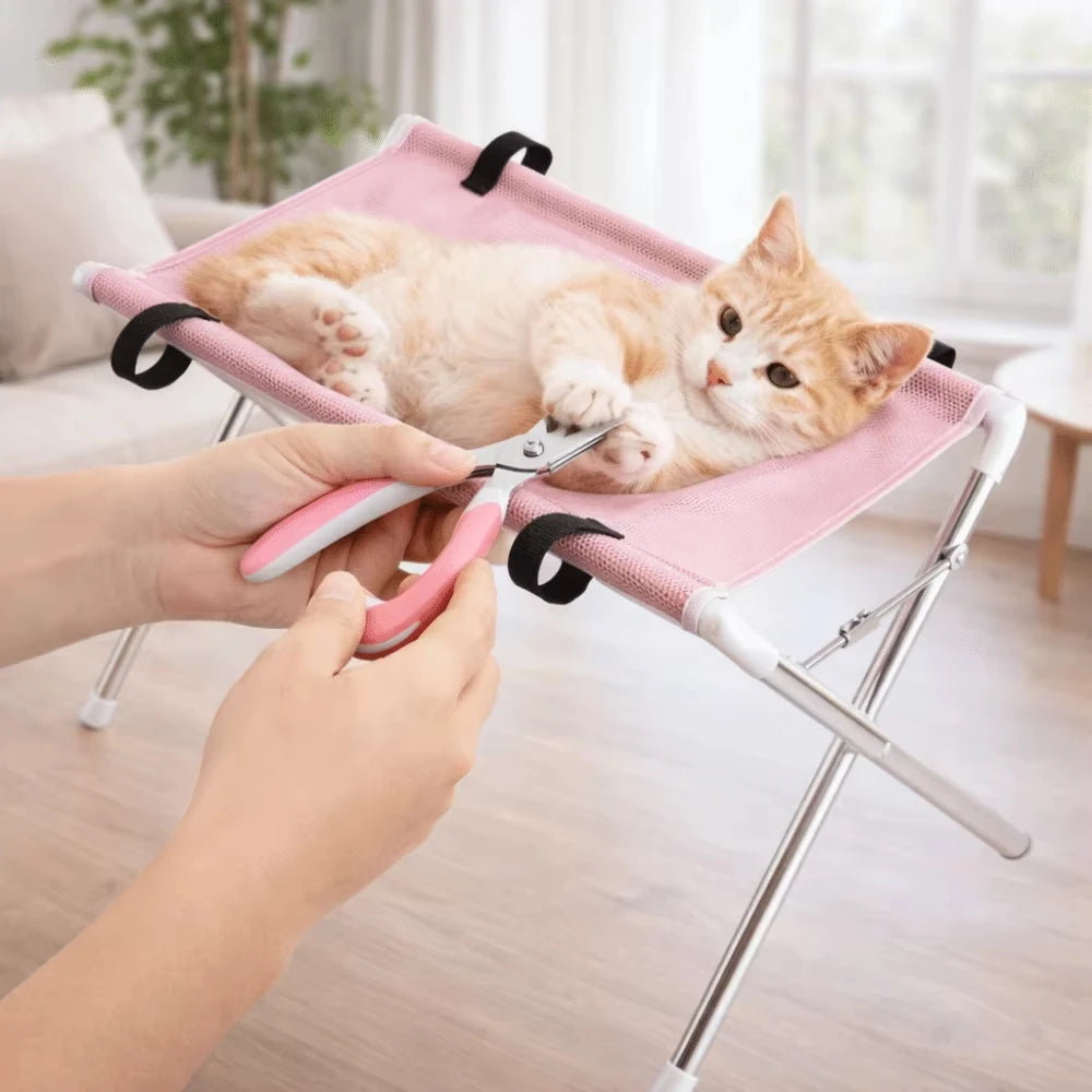 Foldable Pet Bathing Stand With Hammock